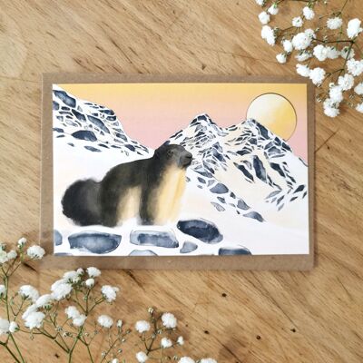 Carte Marmotte Montagne