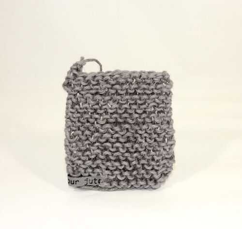 Porte-savon en jute gris