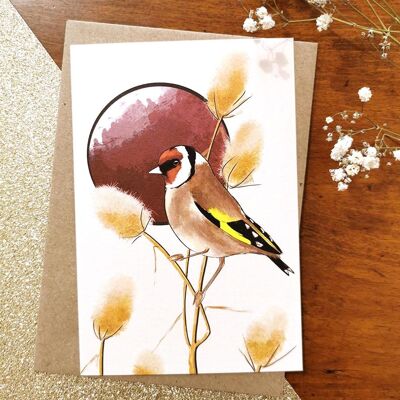 Goldfinch Birds Card