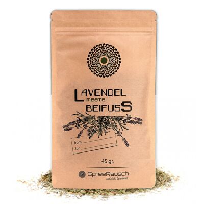 Mélange de thé à la lavande et à l'armoise de SpreeRauch, le mélange d'herbes ORIGINAL pour de nombreuses utilisations