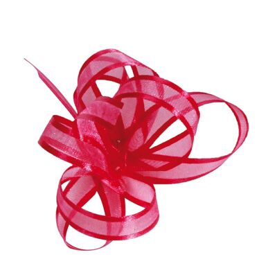 Fuchsia satin edge voile ribbon