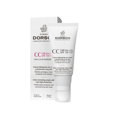 CC CREAM SPF 50 +84% di ingredienti puliti