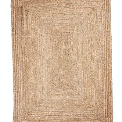 Natural rectangular rug