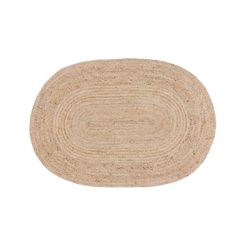 Tapis ovale naturel