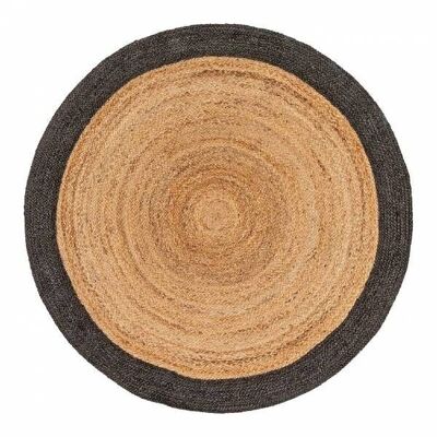 Round rug Ø140 cm natural granite border