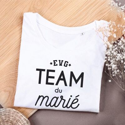 Tee-shirt EVG blanc "Team du marié"