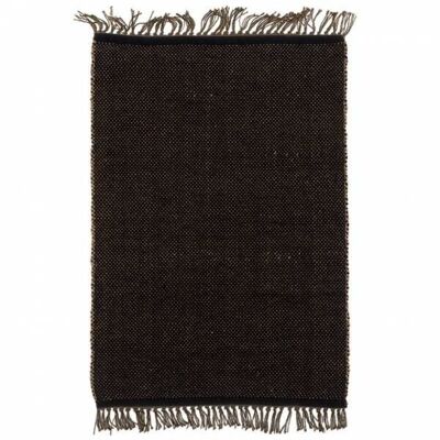 Tapis damier 60 x 90 naturel/noir