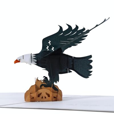 Tarjeta emergente 3D Águila