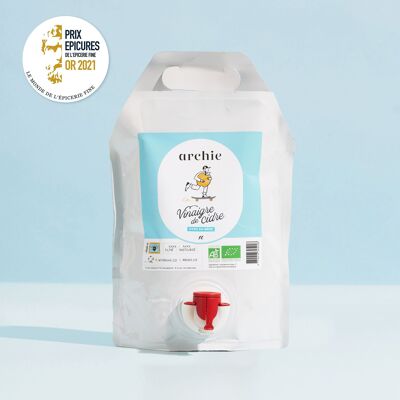 Ricarica di aceto di sidro 1 litro • Archie / Aceto di sidro di mele crudo 1 litro