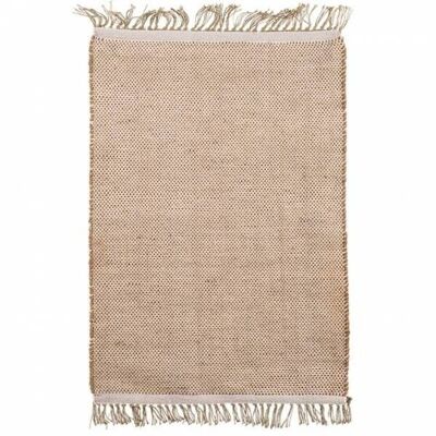 Tapis damier 60 x 90 naturel/écru