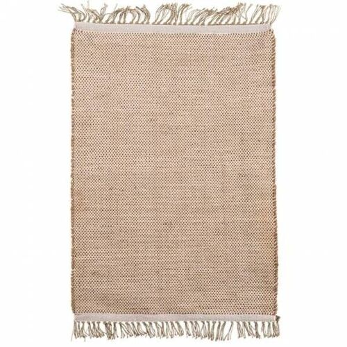 Tapis damier 70 x 140 naturel/écru