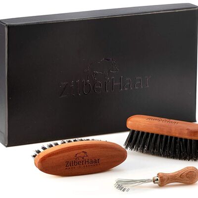 Beard Brush Gift Set - Hard Bristle