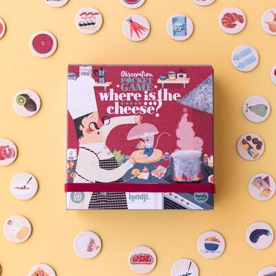 Where is the cheese Pocket by Londji: Board game for children