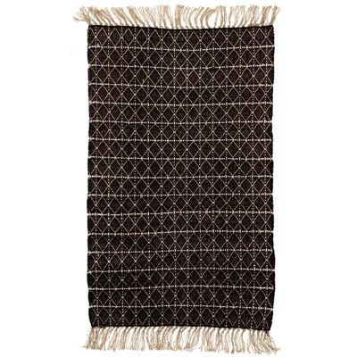 Tribal rug 120 x 180 black/natural