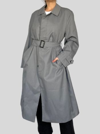 TRENCH LONG GRIS 4