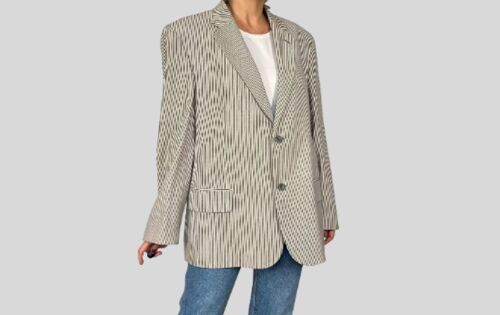 STRIPED BLAZER