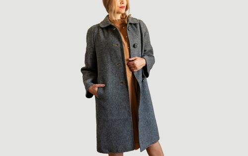 GRAY WOOL COAT