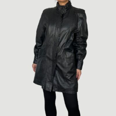 VESTE EN CUIR GEOMETRIQUE MODELE 2