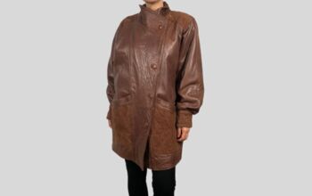 veste en cuir marron 1