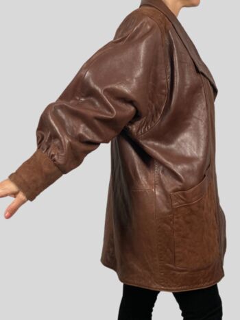 veste en cuir marron 4