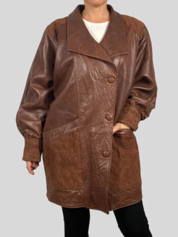 veste en cuir marron 6