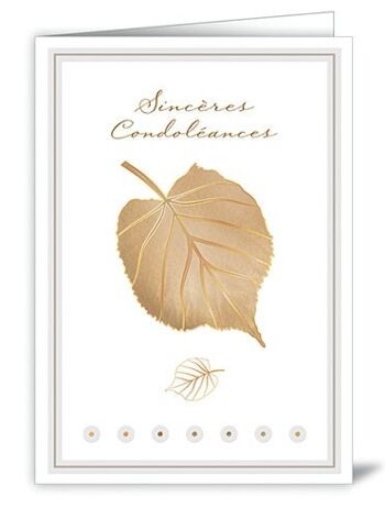 Sincères condoléances (SKU: 0980FR)