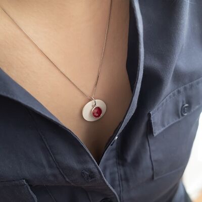 Collana olfattiva Palais Royal Ruby Red in argento