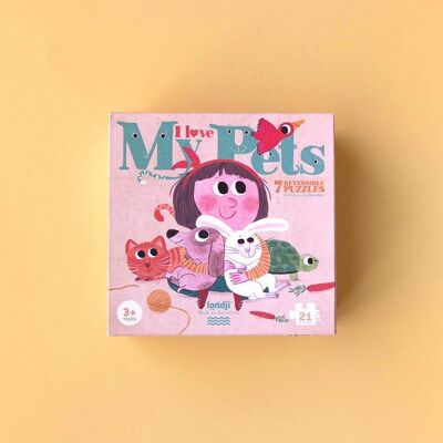 I love my pets puzzle by Londji: pet puzzle