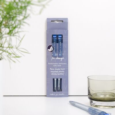 Pens Recycled Drinks Bottle Make a Mark – Dusty Blue