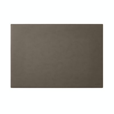 Schreibunterlage Mercurio Bonded Leather Taupe Grey - Quadratische Ecken und Rundumnähte