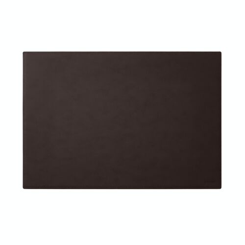 Desk Pad Mercurio Bonded Leather Dark Brown - Square Corners and Perimeter Stitching