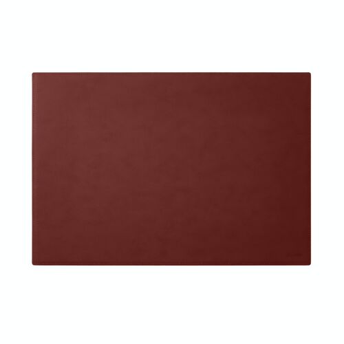 Desk Pad Mercurio Bonded Leather Burgundy Red - Square Corners and Perimeter Stitching