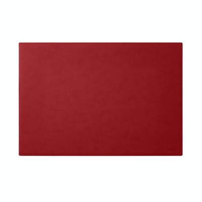 Desk Pad Mercurio Bonded Leather Ferrari Red - Square Corners and Perimeter Stitching