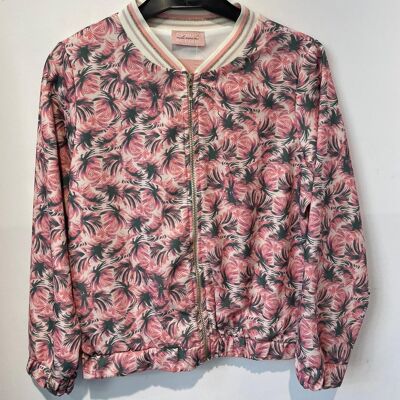 Women's MINI ME printed golden zip bombers made in France S/XL