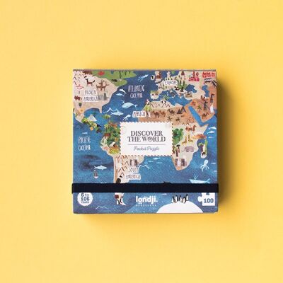World pocket puzzle by Londji: world map puzzle