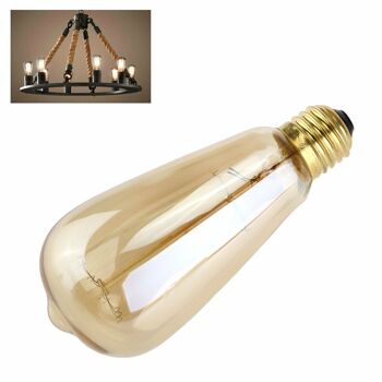 10 x ST64 E27 60W Vintage Antique Rétro Edison Lampe Ampoules Filament 220V UK ~ 2184 2