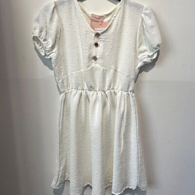 Baby girl's short-sleeved dress MINI ME made in France F6M/3