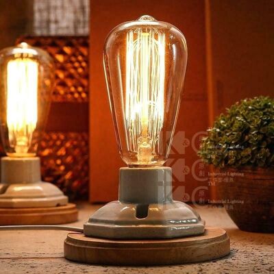 Confezione da 6 lampadine dimmerabili B22 60W Edison vintage filamento candela a forma di perla lampadina ~ 2299