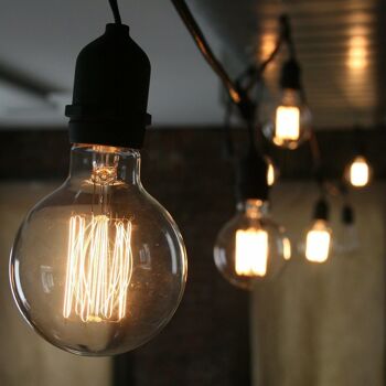 Lot de 4 G95 E27 60 W Vintage Antique Style Rétro Lumière Filament Edison Ampoule Dimmable ~ 2272 3