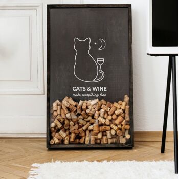 Wine Cork Shadow Box, Cadeaux d'accessoires pour le vin 3