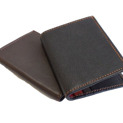 Compact quality leather card holder -SEDA