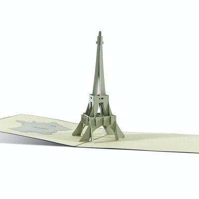 3D-Pop-Up-Karte Paris Eiffelturm