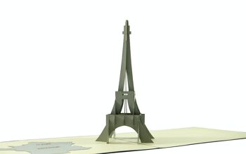 3D Pop Up carte Paris Tour Eiffel 2