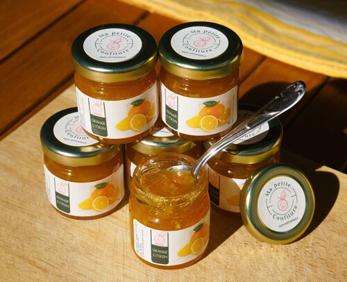 Confiture orange citron, petit pot de 45g