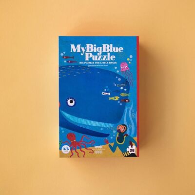 My big blue puzzle by Londji: diving to the bottom of the sea