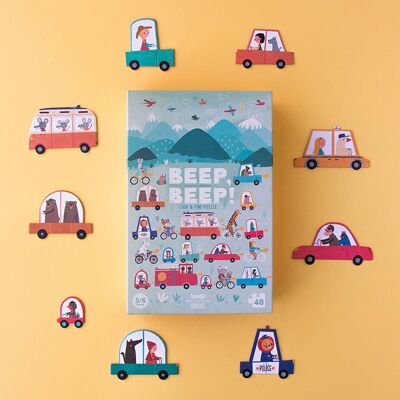 Beep beep! puzzle by Londji: puzzle and car game