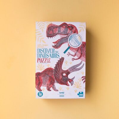 Discover the dinosaurs puzzle by Londji: a world of dinosaurs