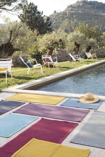 Tapis de bain uni Etia Indigo 54 x 64 - 1308778000 3