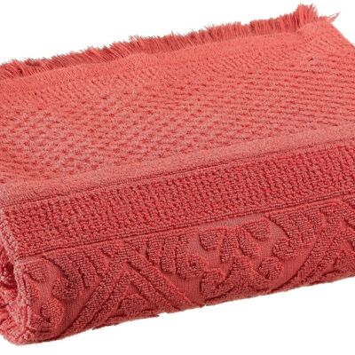 Plain bath towel Zoé Brick 100 x 180 - 2360545000