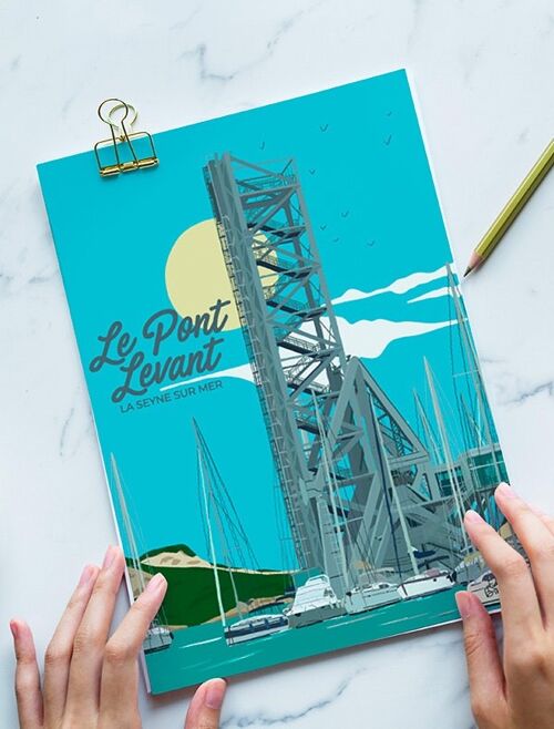 Carte postale Pont Levant, La Seyne sur Mer